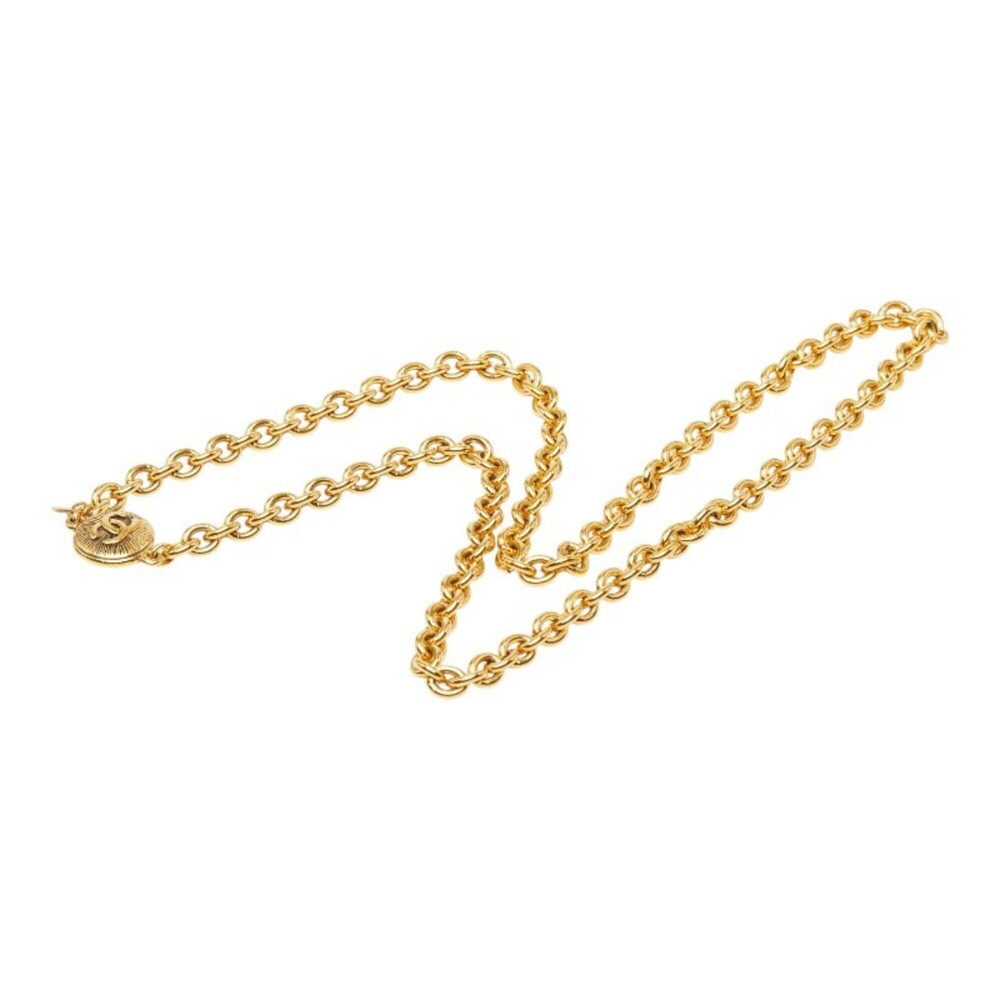 CHANEL Gold Logo Necklace - Picture 4 of 7